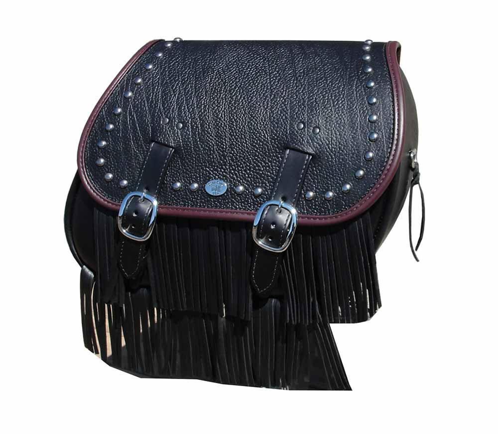 Leather fringe for 2025 saddlebags